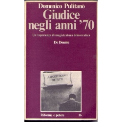 Domenico Pulitanò - Giudice negli anni '70